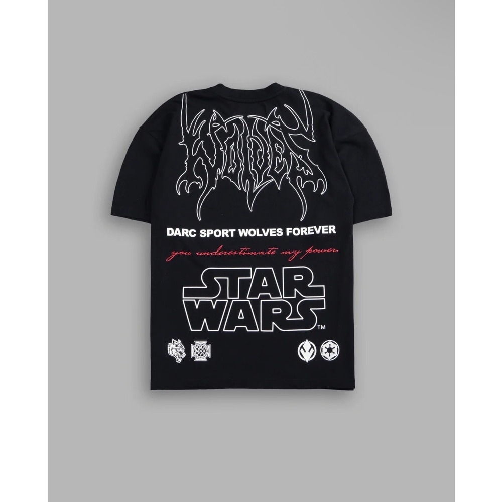 Darc Sport YOU UNDERESTIMATE MY POWER "PREMIUM" OVERSIZED TEE IN BLACK Size M